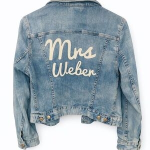Denim Jacket with Custom Embroidery